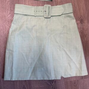 & Other Stories belted mini skirt